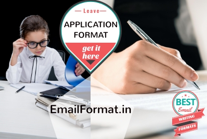 leave application format, leave letter format