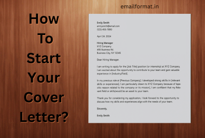 How to Start Your Cover Letter?